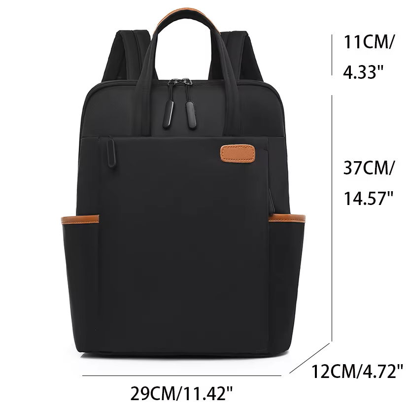 High-Quality Waterproof Mommy Diaper Bag with Multi-Function Organizer and Insulated Pockets - Black