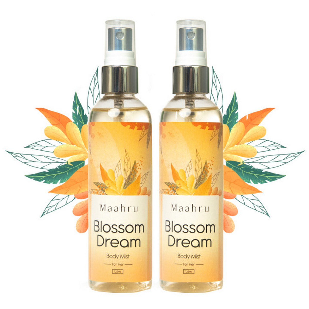 Maahru - Pack Of 2 - 125ml Body Mists - Blossom Dream