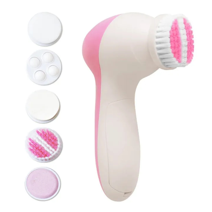 Electric Face Wash Brush – 5 in 1 Skin Care Cleaning Tool