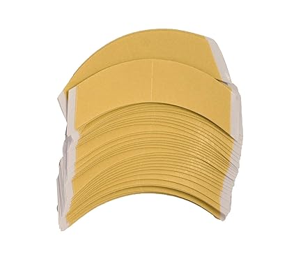 German Yellow Contour Tape Strips - Double-Sided Lace Front Wig Tape for Hair Patch, Toupee & Poly Hair Systems