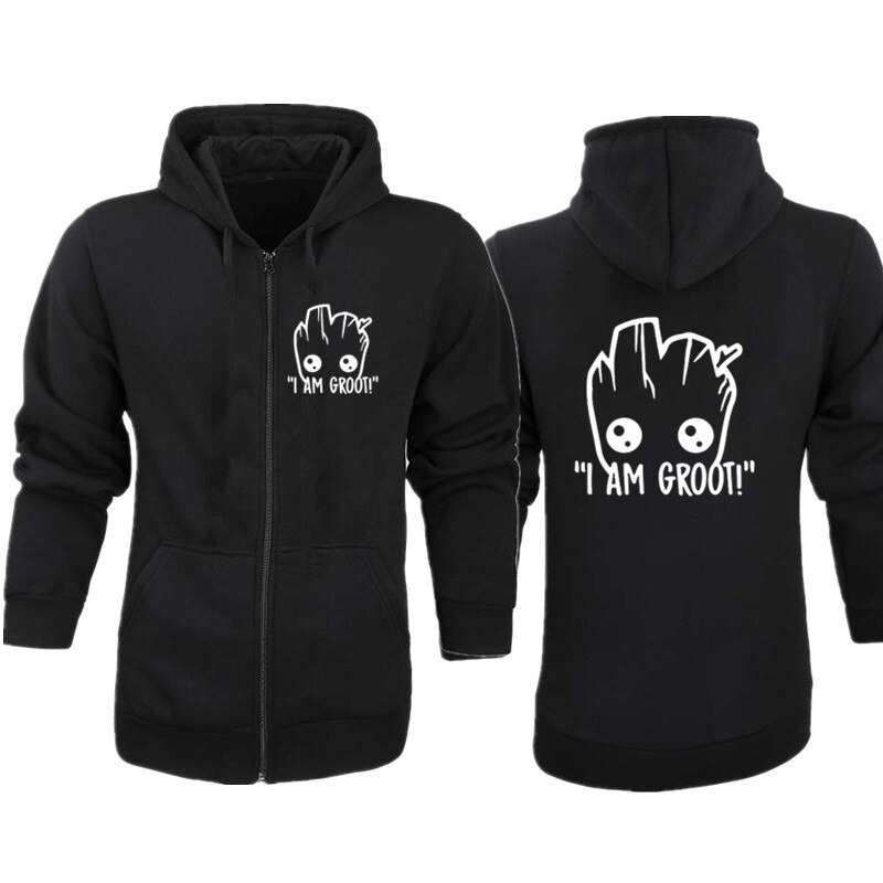 groot zip up hoodie