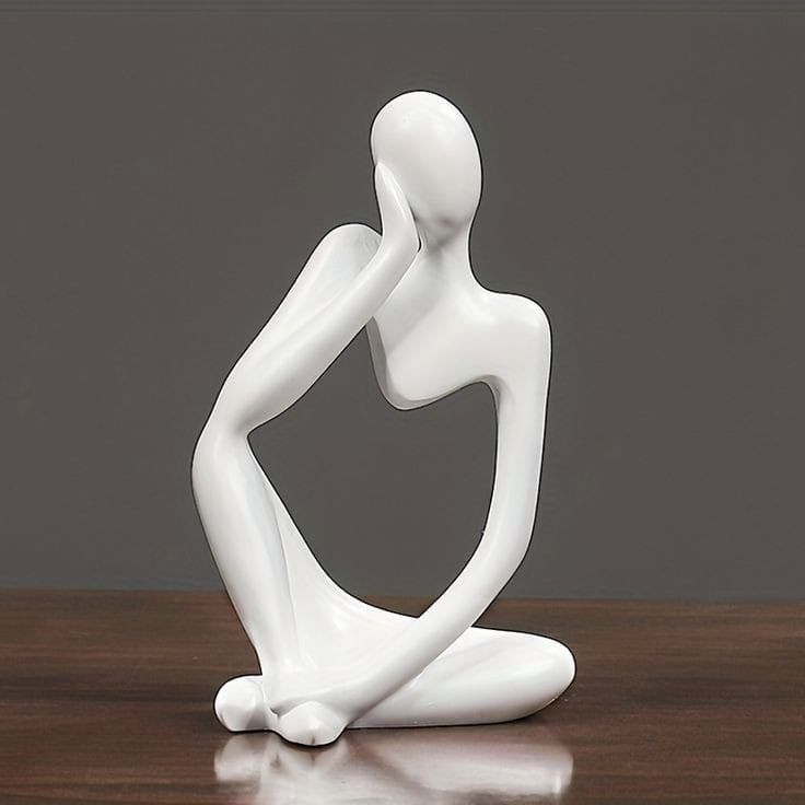 ABSTRACT THINKER STATUE|MINIMALIST DESIGN HOME DECOR STATUE|