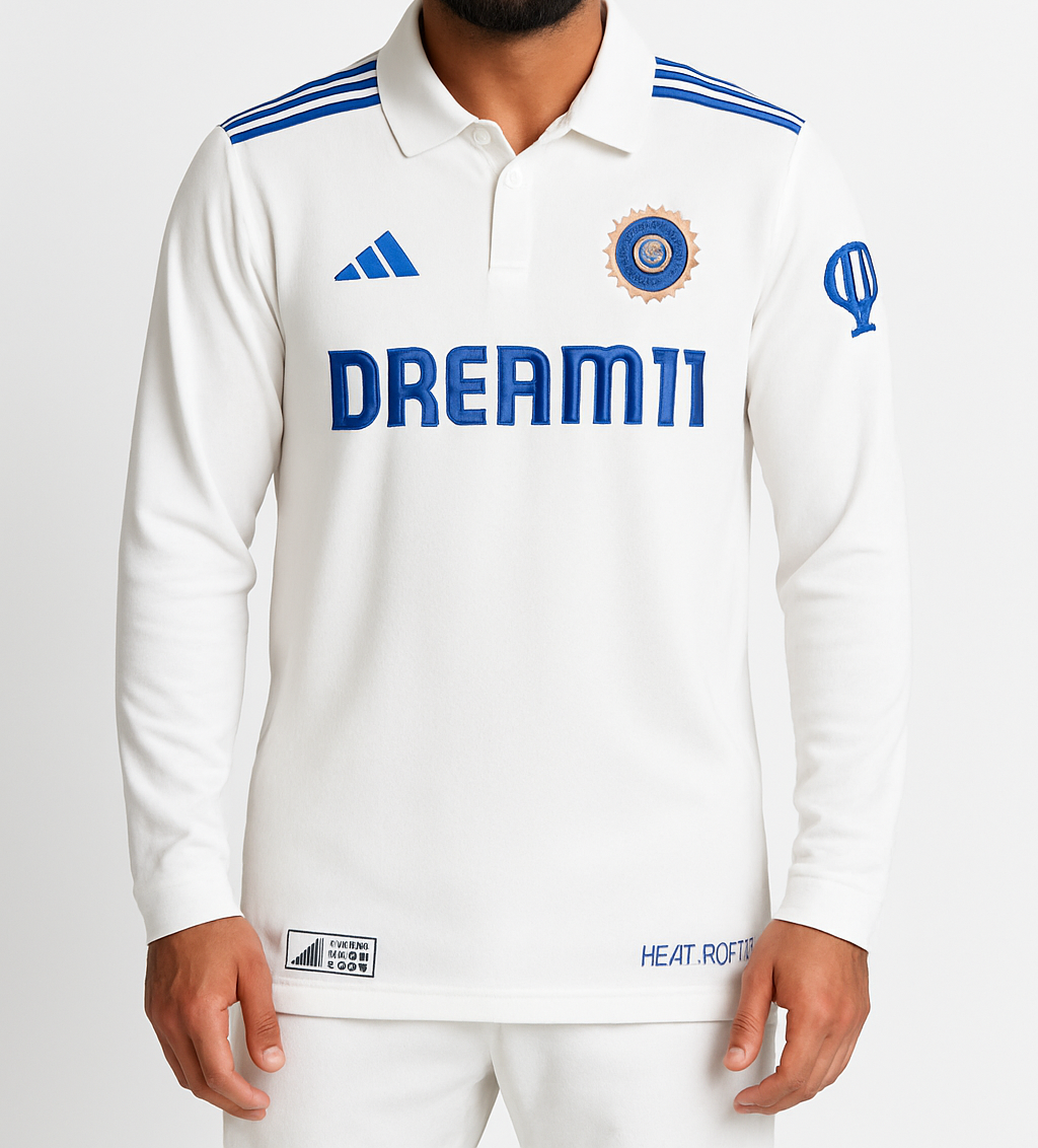 BCCI Team Test jersey Virat Kohli Test Shirt T shirt