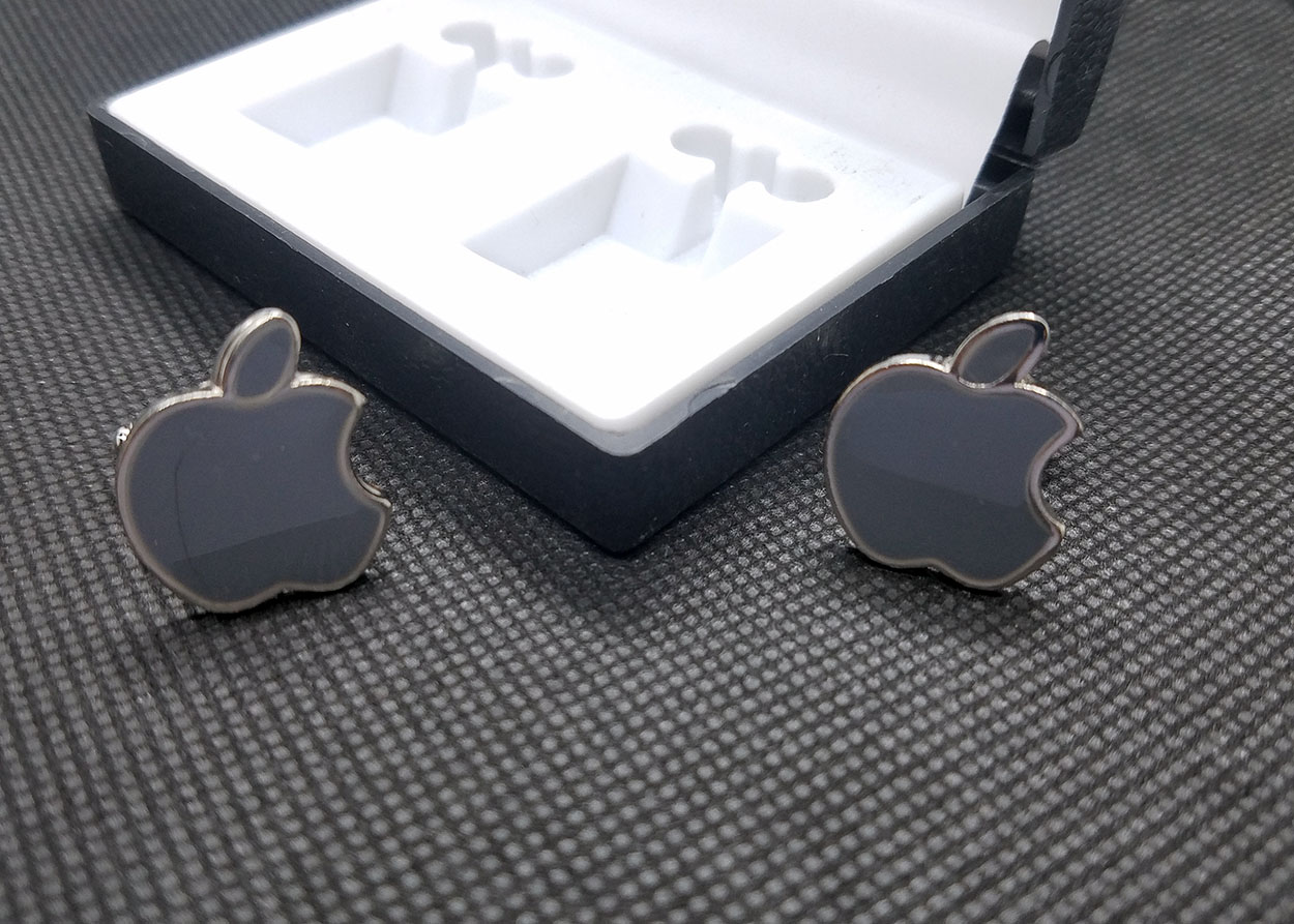 Black Metal Cufflinks for Men