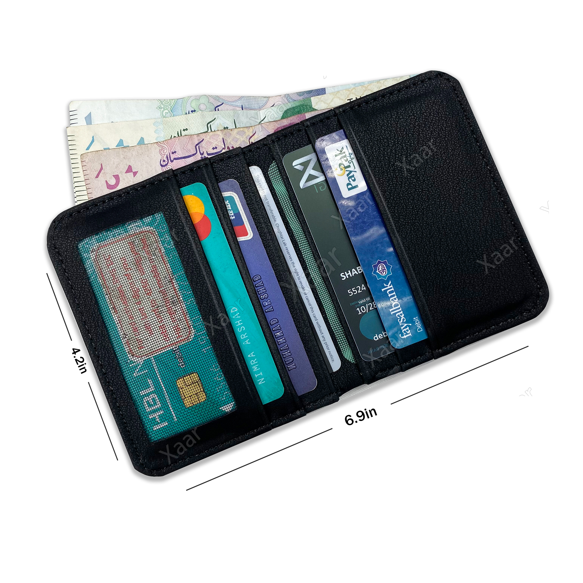 Slim Wallet for Men | Smart & Stylish PU Leather Wallet | 6 Card Slots, Cash Pocket, ID Window | Pocket-Friendly Card Holder Purse