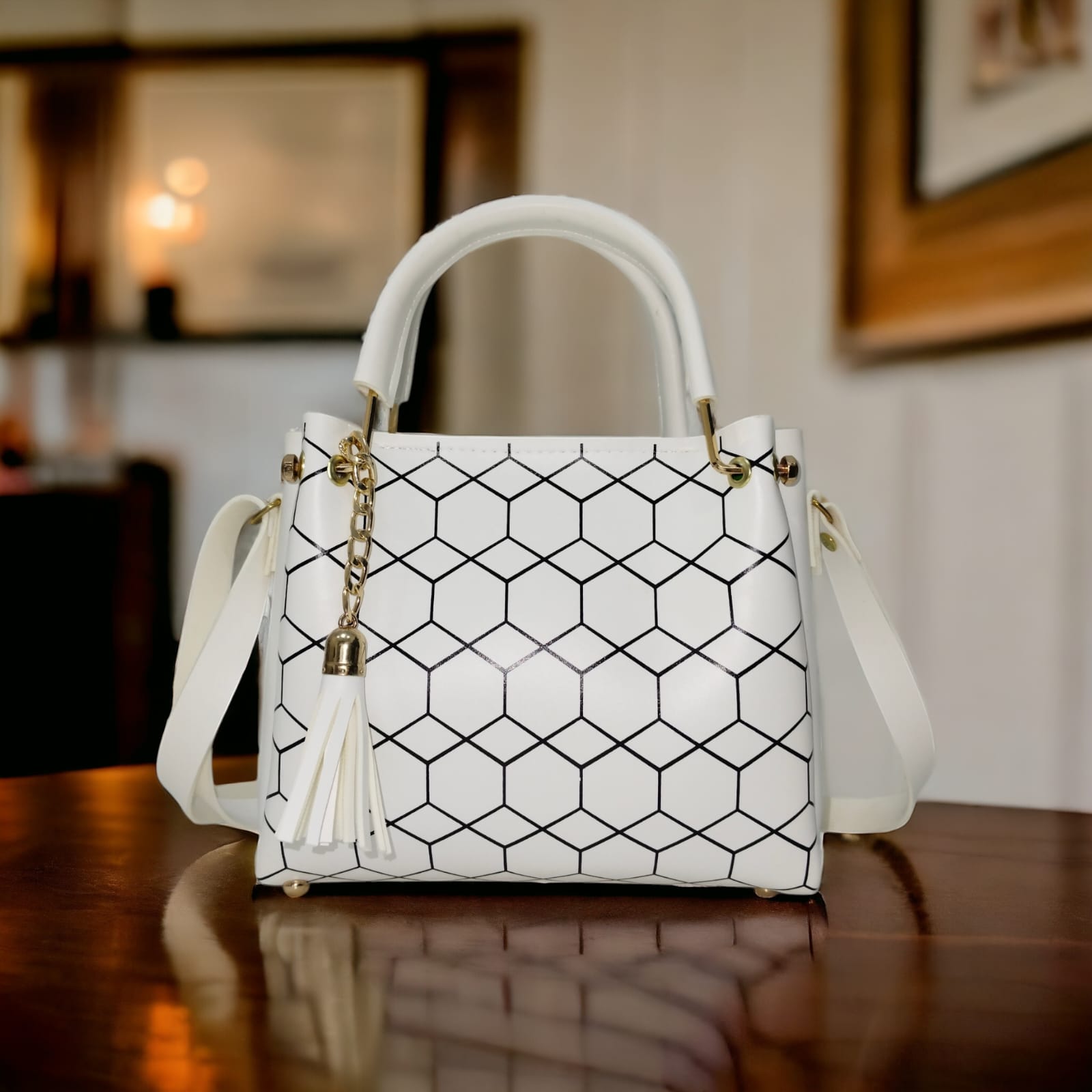 Designer Shoulder Handbag for Girls – Long Belt & Trendy Purse