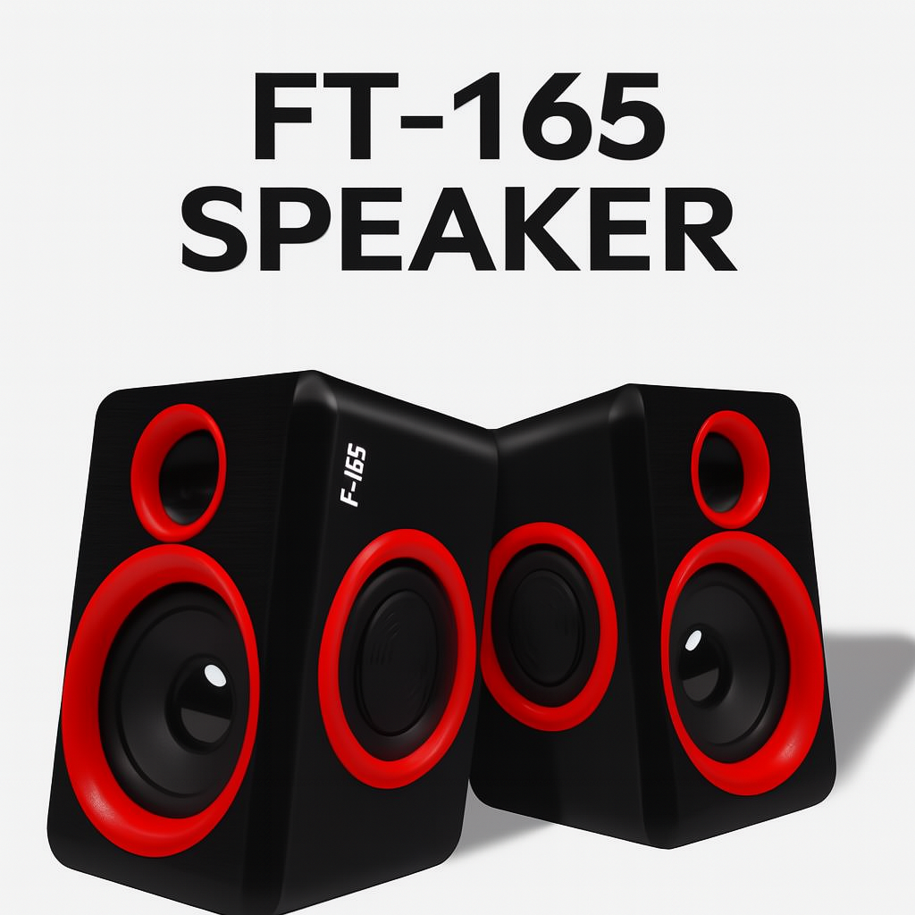 Ft-165 Computer Speakers With Heavy Bass,Subwoofer, Volume Control, 3.5mm Audio, USB Wired Powered Built-in Four Loudspeaker Diaphragm Multimedia Speaker for PC/Laptops/desktop/ Computer - High Quality