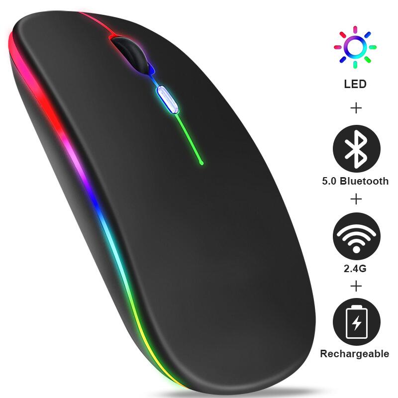 Rechargeable Wireless Mouse with Comfortable Grip and High Precision Tracking for Gamers and Professionals Rechargeable Wireless RGB Gaming Mouse with Adjustable DPI Silent Button Ultra Thin USB Optical Mice