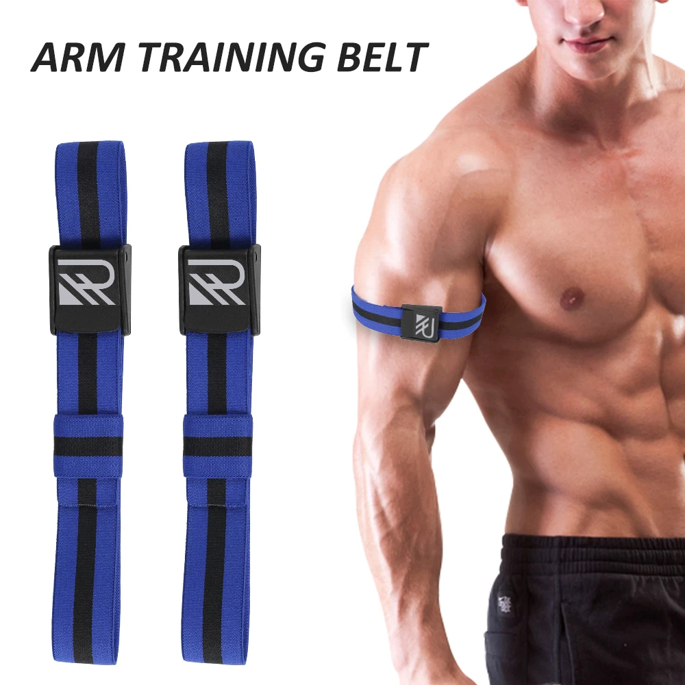 HR Blood Flow Restriction (BRF) Band, Muscle Band, Blue Color For Arms and Legs Gluteus BFR Training Workout Occlusion Bands For Men And Women