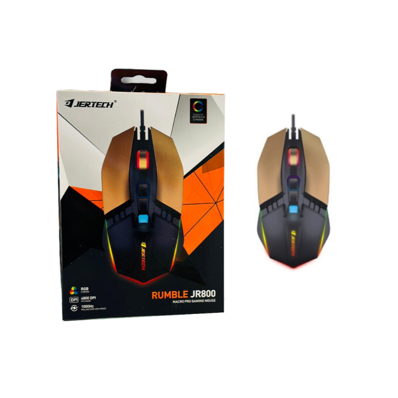 Rumble JR800 Macro Pro 4800 Dpi Wired Gaming Mouse Daraz.pk
