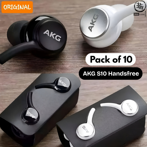 AKG S10 Handsfree | Universal 3.5mm Earphones | Heavy Bass & Clear Sound | Compatible with All Android Devices.