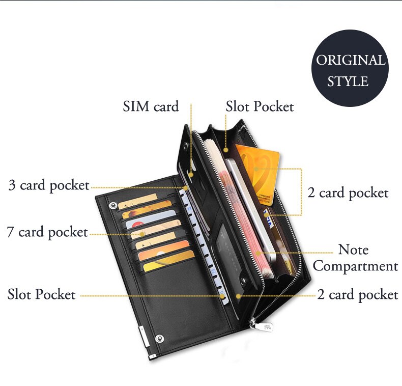 Premium Quality Bifold Mobile Wallets with ATM Cards Holder PU Leather Wallets for Women for Many Purposes with Wristlet and Zipper Pouch for Cash and Much More, Women Purse Hand Clutch Bag
