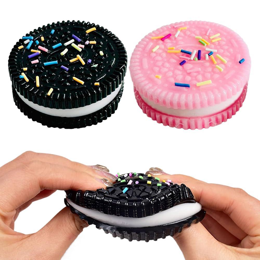 Random Squishy toys Stress relief jelly squish toys glitter squishy marshmallow squishy donut squishy oreo squishy teddy bear squishy waffle squishy food squishy butter squishy