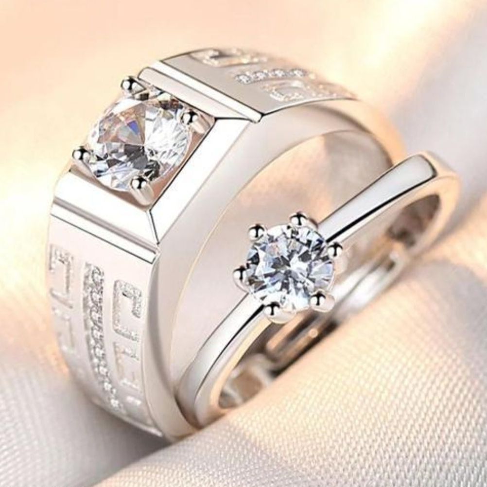 Couple Ring Engagement Party Casual Accessory Gift Jewelry