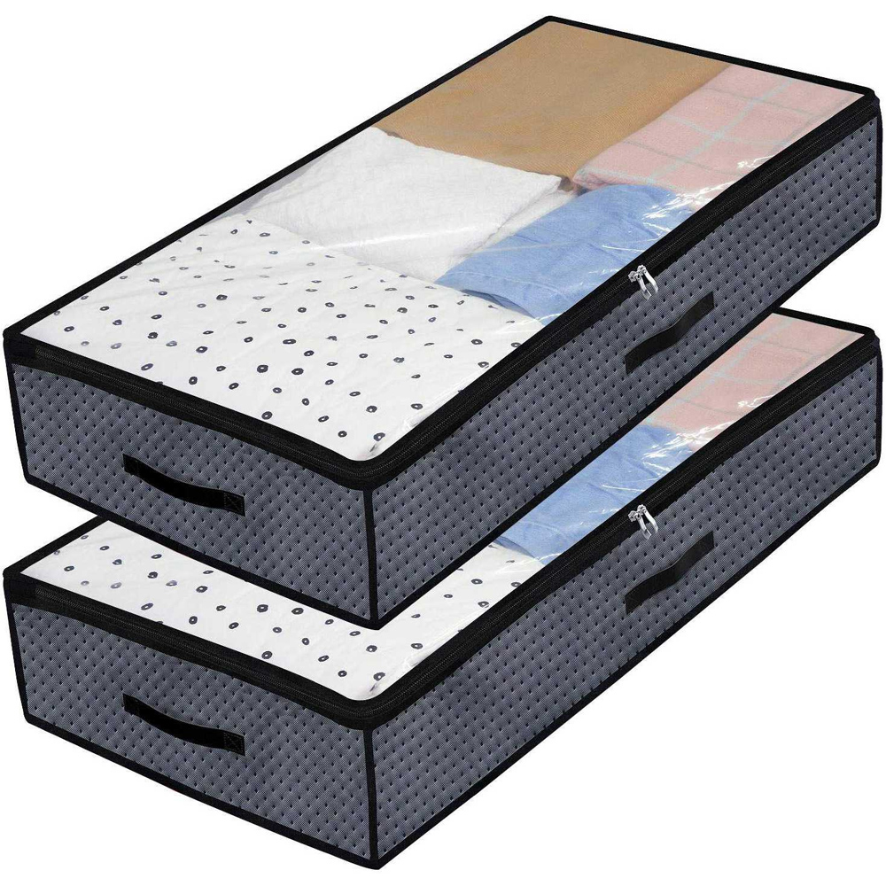Large Size Underbed Storage Bag Home Storage Organizer Under The Bed Organizer Fits for Kids Men & Women Clothes /Shoes