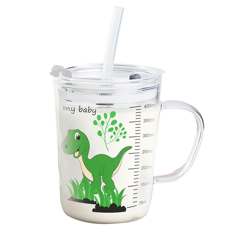 Cute Dinosaur Plastic Drink Cups with lids and straws Dinosaur Cups