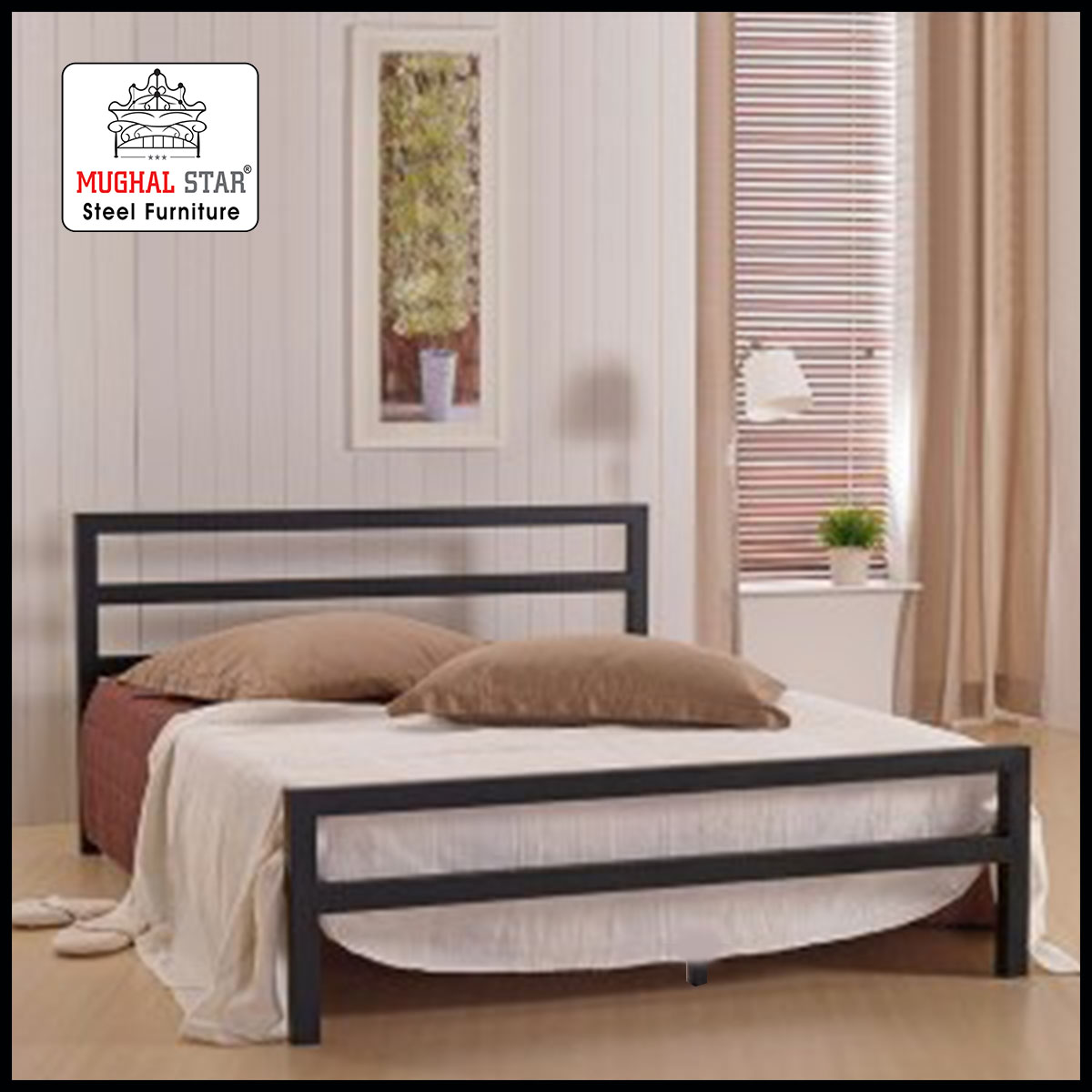 Dream Bed, Iron Bed , Double Bed, Mughal Star Steel Furniture
