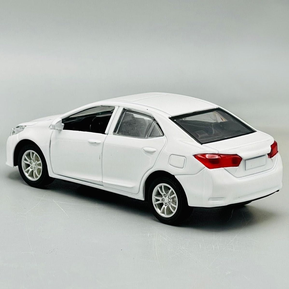 Mini Toyota Corolla Grande Diecast Collectible Car 1:36 Scale | 5 Inch Alloy Model | Pull Back, Lights & Opening Doors