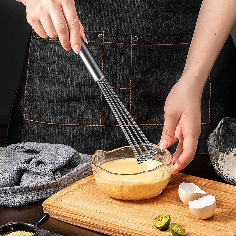 1 Pcs Stainless Steel Ball Whisk Wire Egg Whisk Set Suitable For Kitchen Cooking, Stirring, Whisking, Beating 22 1 Pcs Stainless Steel Ball Whisk Wire Egg Whisk Set Suitable For Kitchen Cooking, Stirring, Whisking, Beating