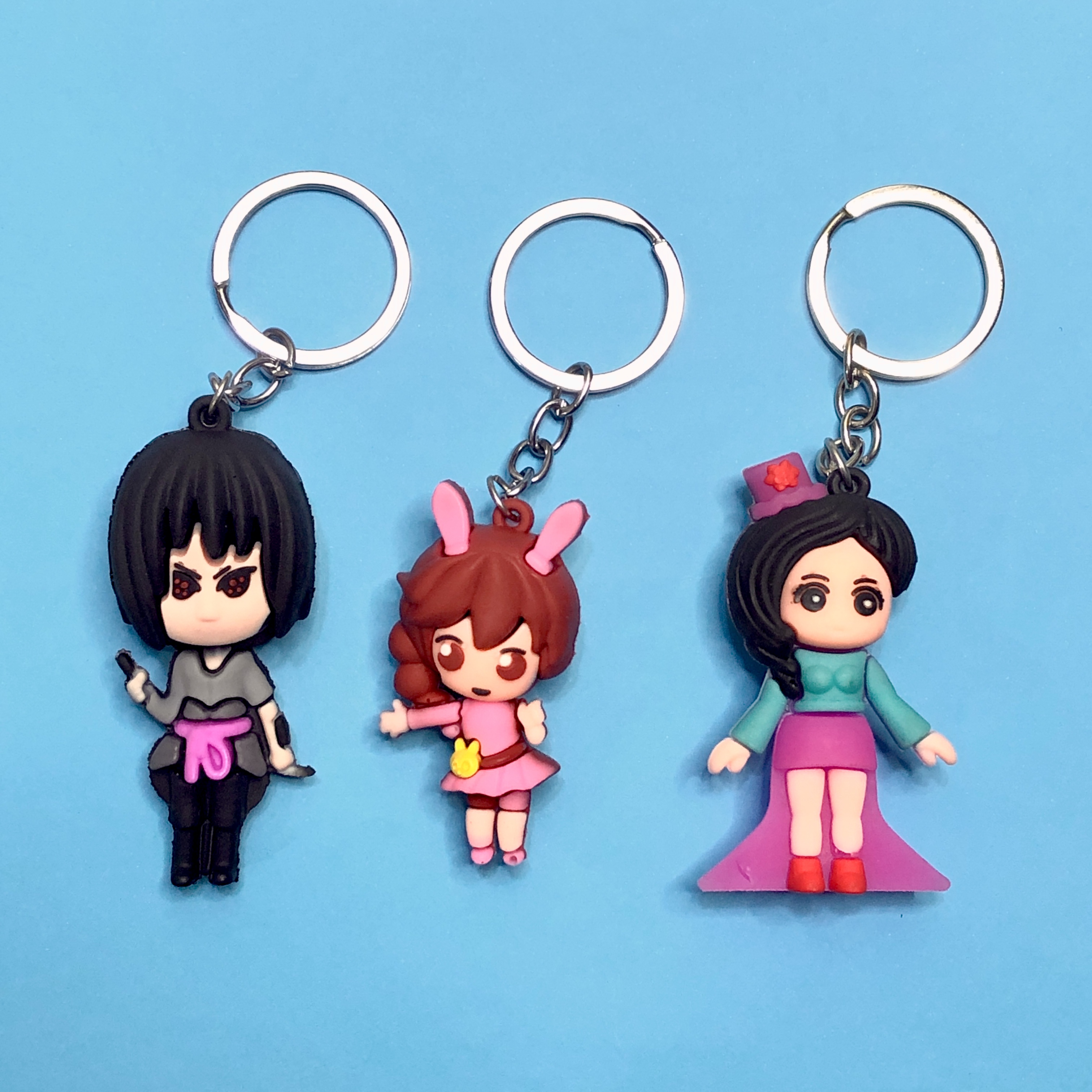 Dolls / girls / cartoon character / action figure keychain for kids (girls and boys) - bag hanging accessories / key chain