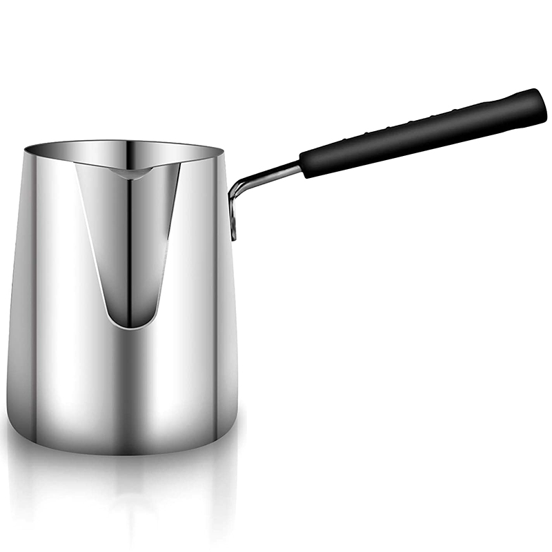 Stainless Steel Butter And Coffee Warmer Turkish Coffee Pot Mini Butter Melting Pot And Milk Pot With Spout 16 Stainless Steel Butter And Coffee Warmer Turkish Coffee Pot Mini Butter Melting Pot And Milk Pot With Spout