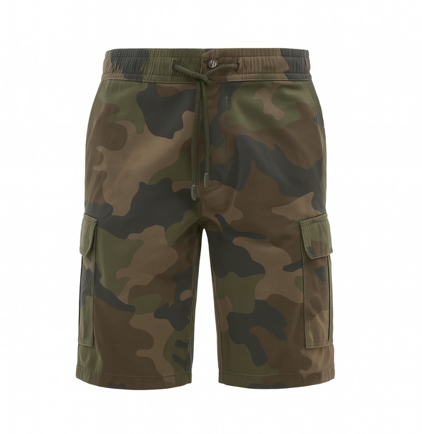 HashBack Elasticated Cargo Shorts For Men - Fashionable And Stylish Men's Summer Wear, Ideal For Wash-And-Wear