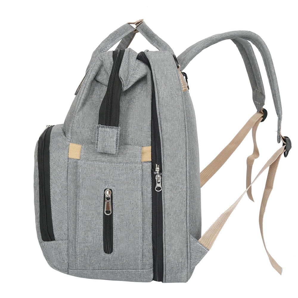 Fashion New Diaper Bags Backpack Multifunctional Foldable Baby Bed Crib Bag Large Capacity Stroller Bag Insulation Nursing