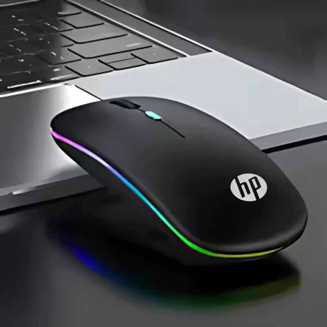 { Special Offer }  RGB Wireless Mouse With Free Mouse Pad - Slim & Silent 7 Colour LED Lights - Dual Mode 2.4G & Bluetooth Rechargeable Portable Optical Office Mouse With USB Receiver - 3 Adjustable DPI Levels for Notebook, PC, Computer, MacBook by TechZo