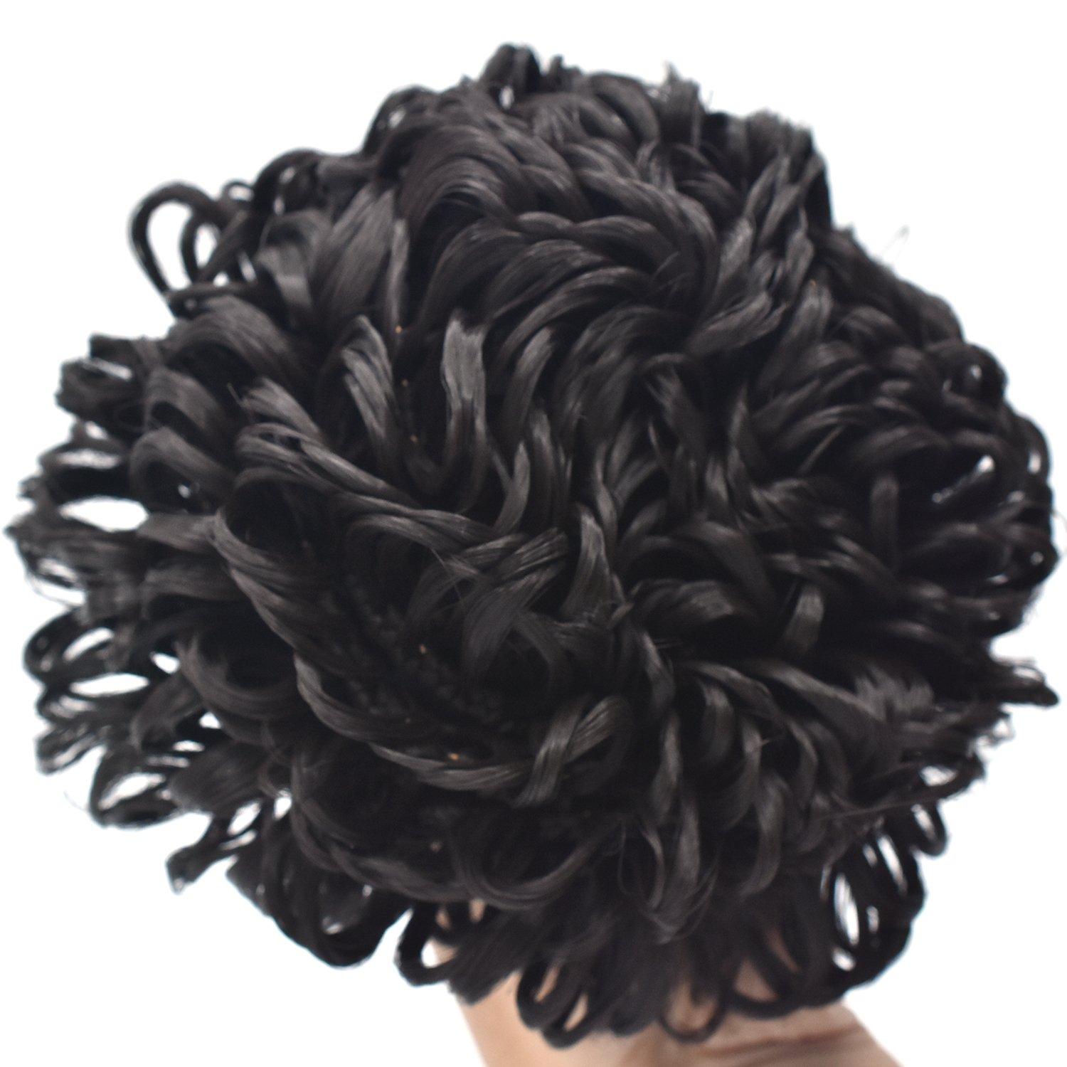 Fashion Women Wavy Curly Bun Synthetic Bud Hair Extension