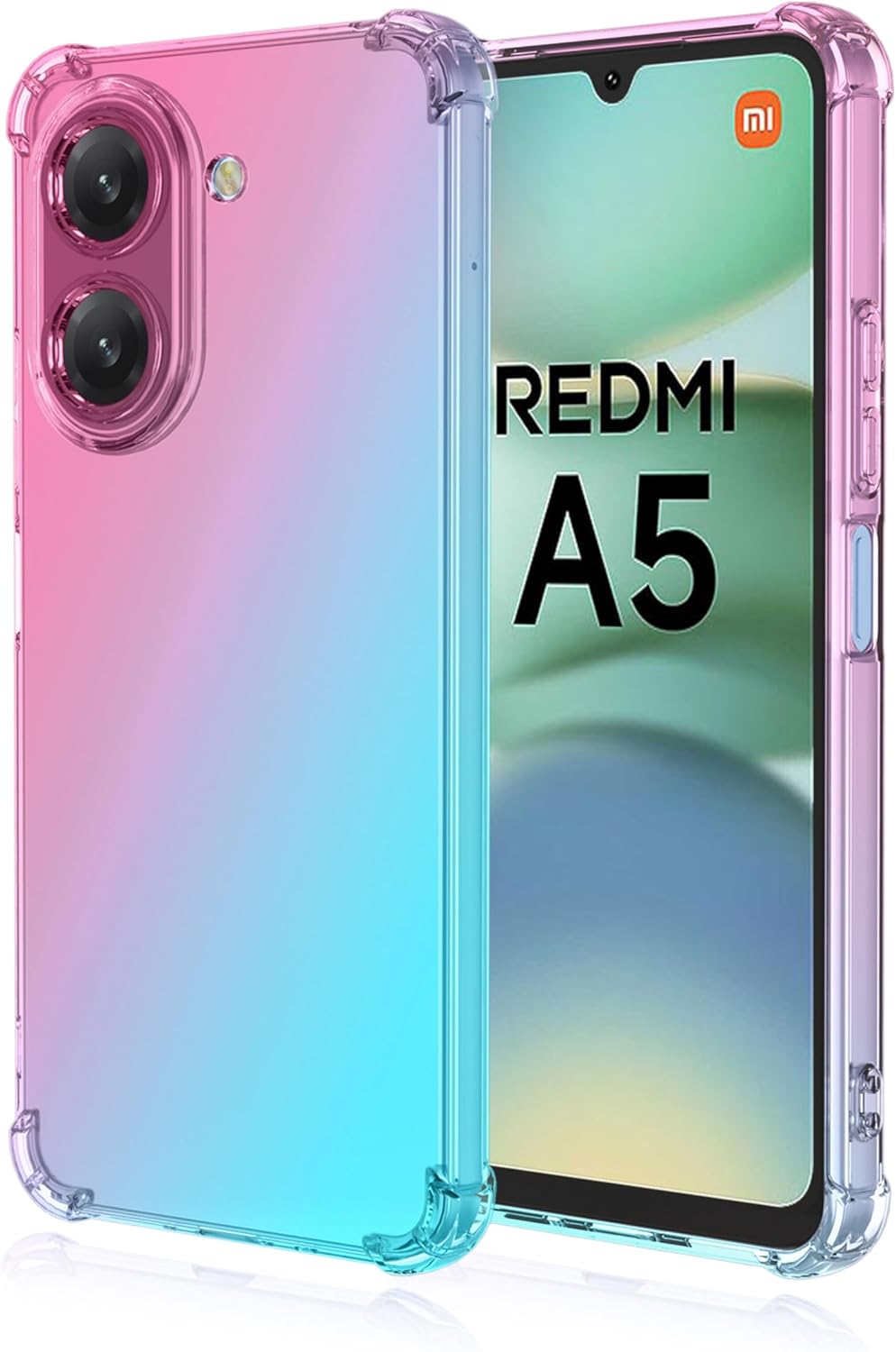 Redmi A5 Back Cover Transparent Extra Bumper Anti Shock Soft Crystal Clear Case - Redmi A5 Back Cover.