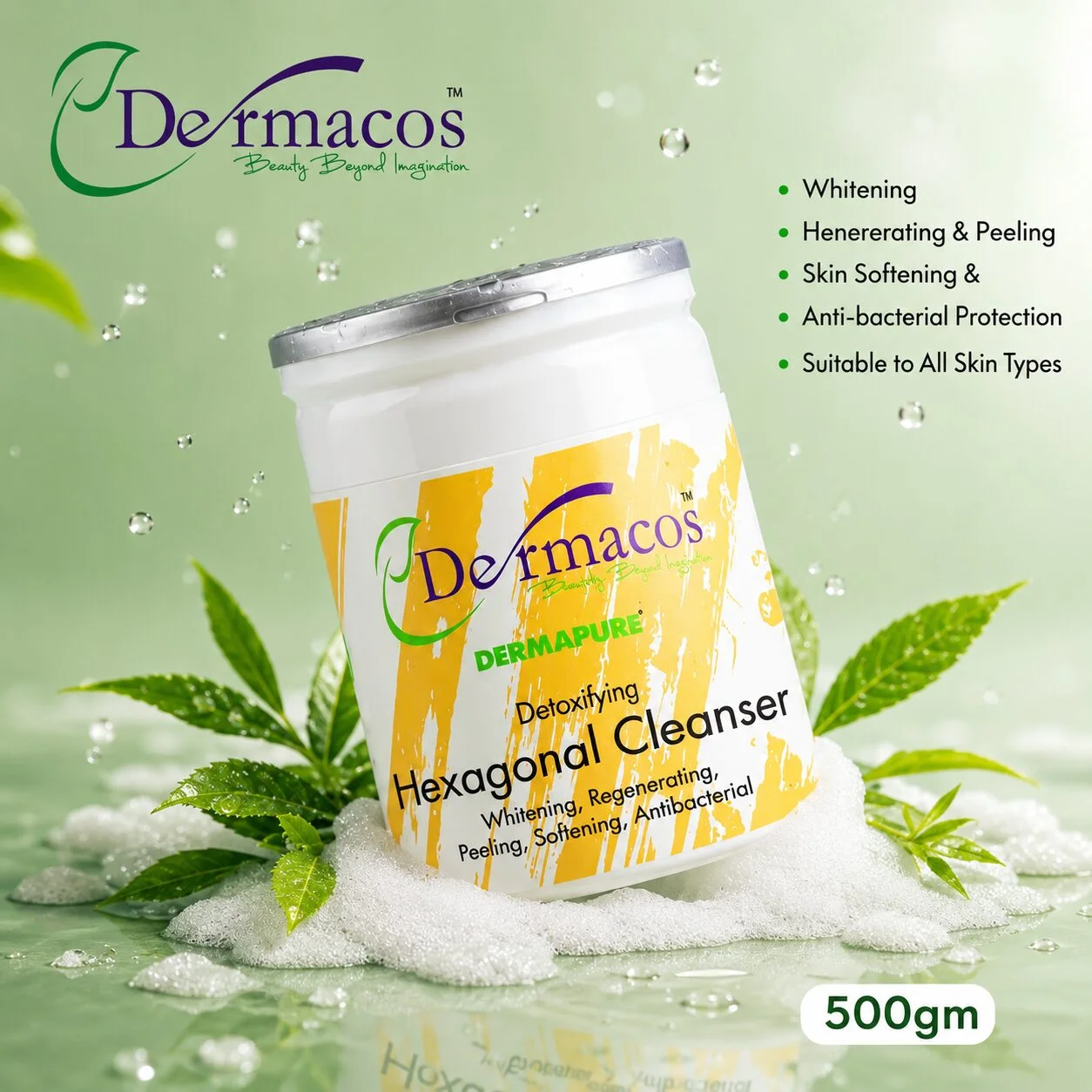 Dermacos Hexagonal Cleanser () | Facial Cleansing Care | 500g