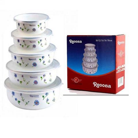 Random Container And Lids Food Storage Container Bowls With Lids, Set Of 5 Random Color By ...