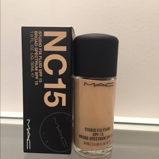 mac studio fix fluid foundation nc15
