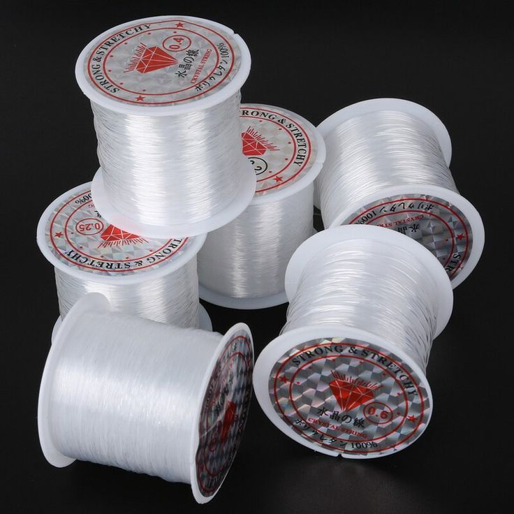 10 Yards White Stretchy Elastic Crystal String Cord – 0.5mm Beading Wire for Jewelry Making & Bracelets