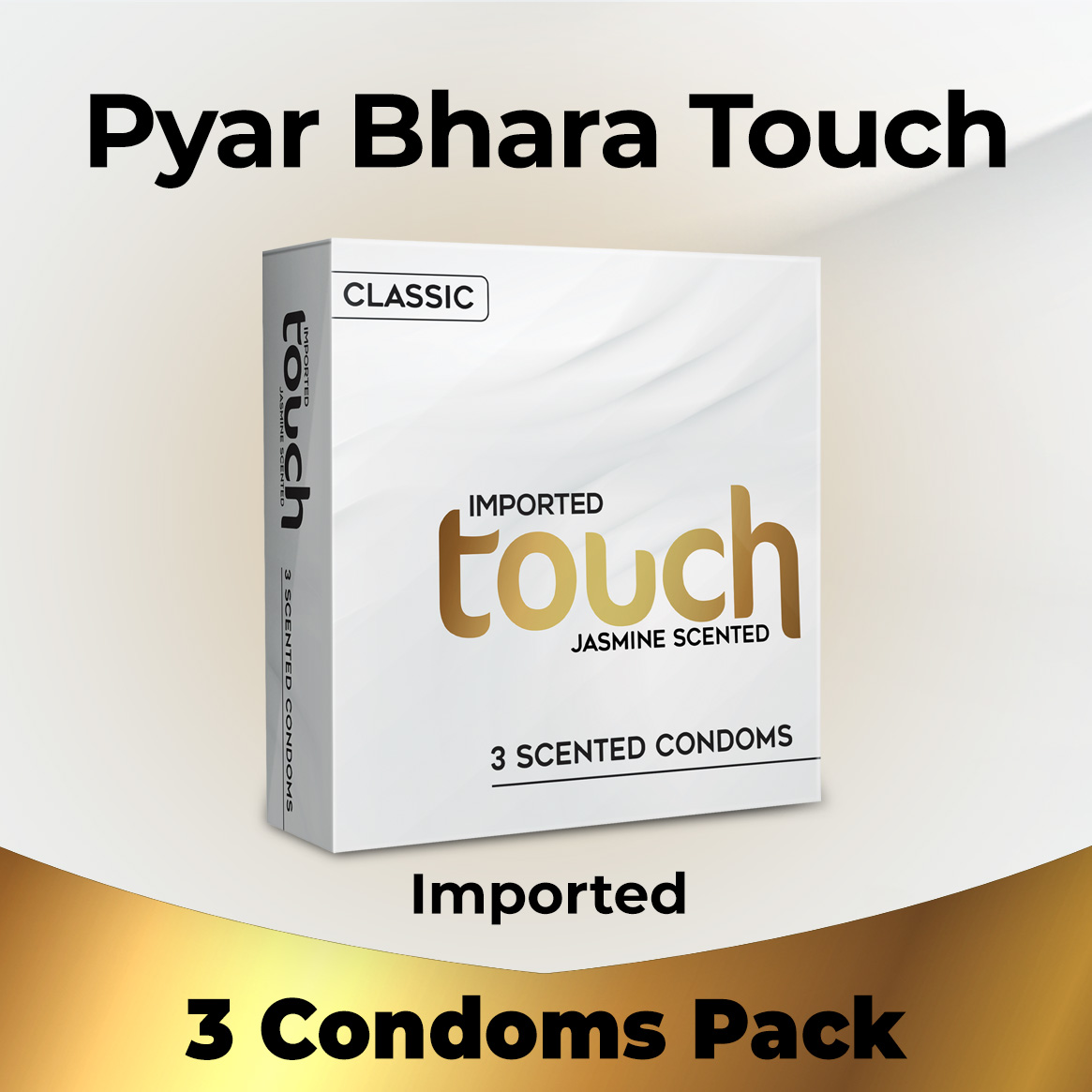 Touch Classic Condoms - Jasmine Scented - Pack of 3