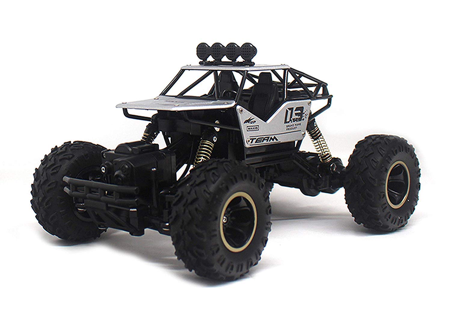 Rock Crawler Electric RC Vehicles Alloyed R-C Car Remote Control Toy Cars Controlled Drive Off-Road Toys Off-Road Truck 4 Wheels Drive SUV Buggy Car 1:16 Scale RC Climbing High Speed Car for Boys Kids