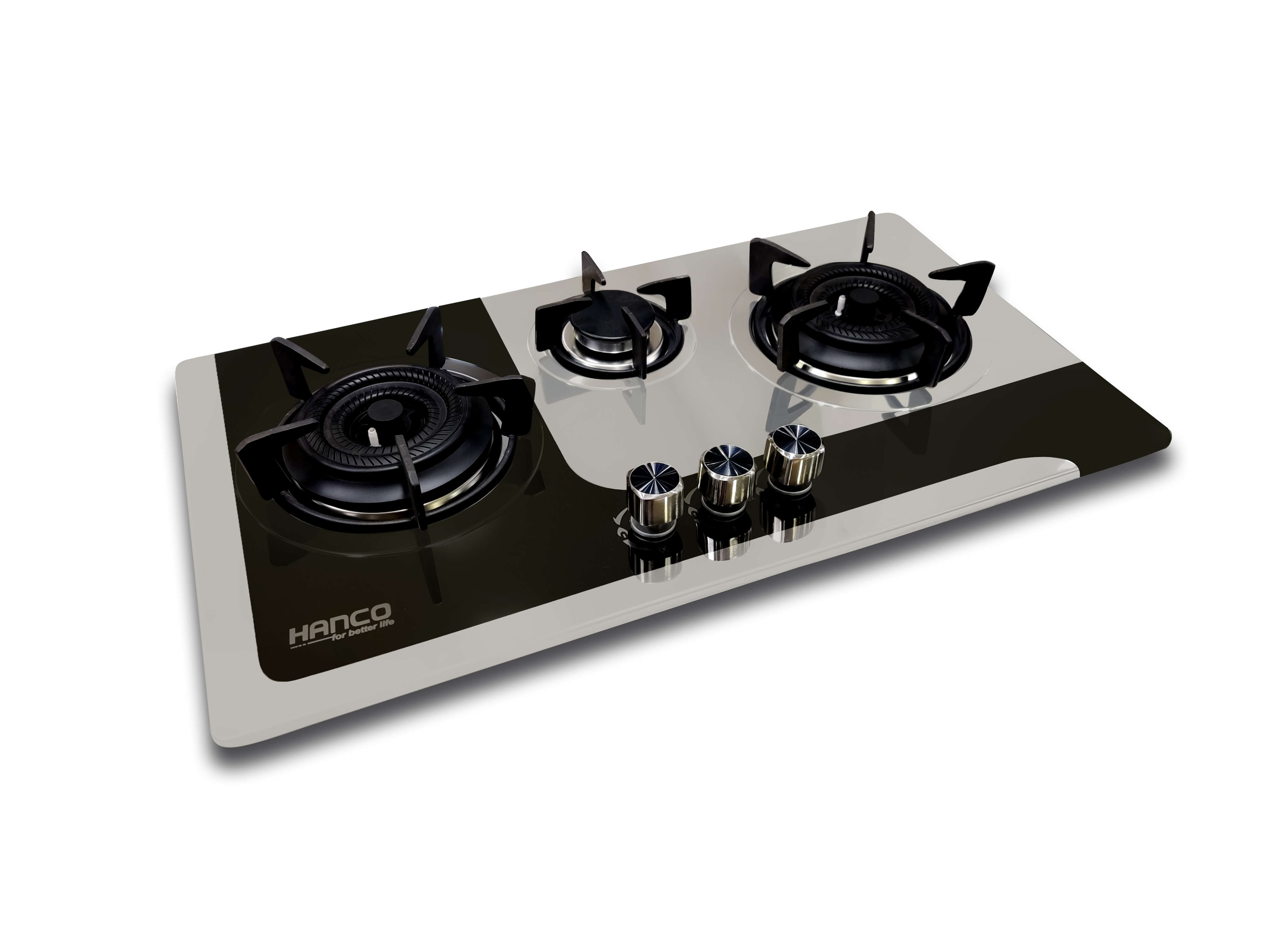Hanco Stainless Steel Hob With Brass Burners (model 214) - Auto Ignition Stove