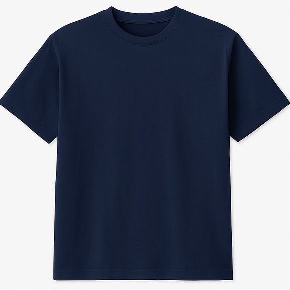 Plain Navy blue T-shirt for men