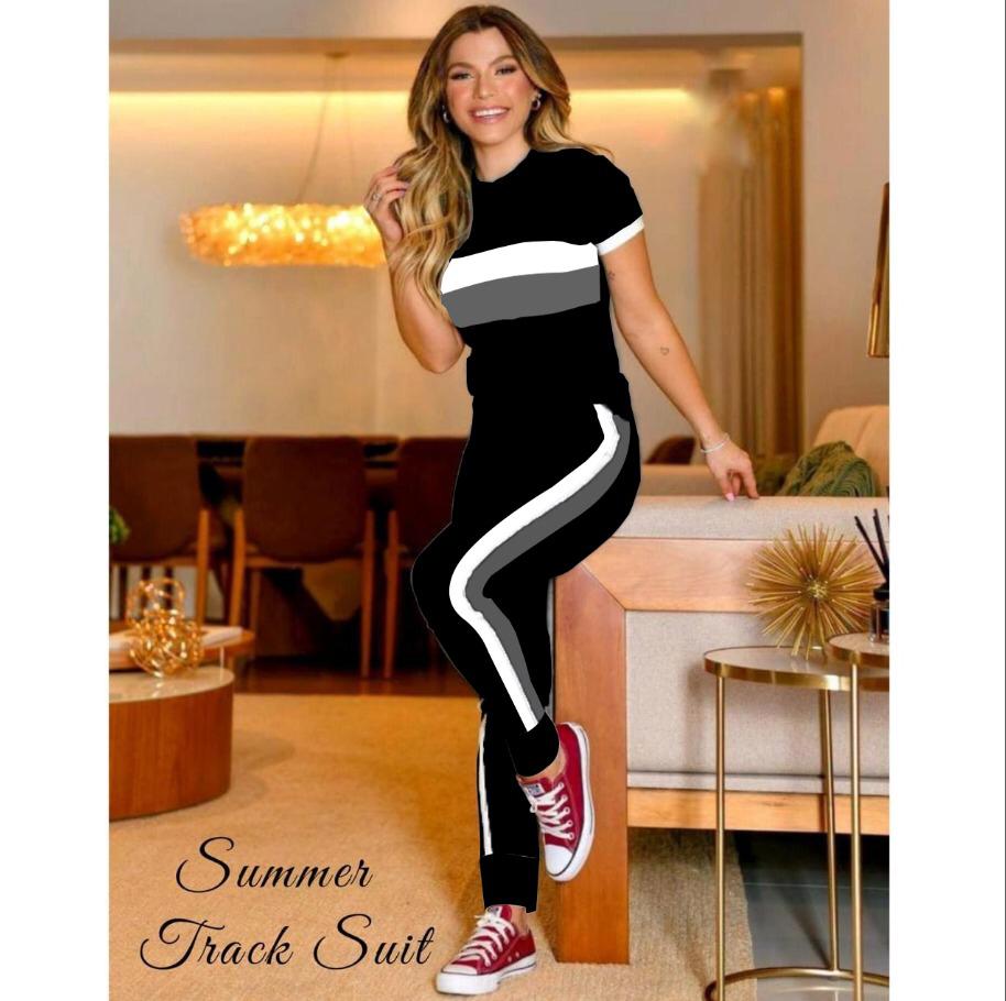 Stylish Double Panel Tracksuit for Girls & Women – Comfortable Activewear Set