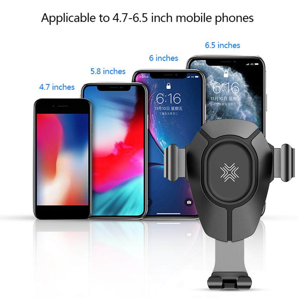 DIVI Black W25 Wireless Charging Gravity Air Vent Car Mount