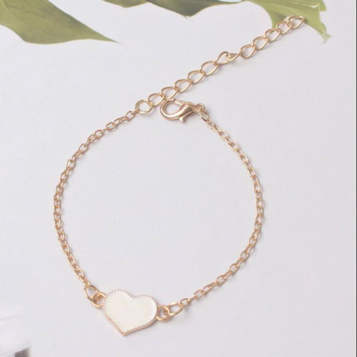 Oil Heart Bracelets for girls Wedding Hand Accessories Gold Color Female Bangle Fashion Jewelry