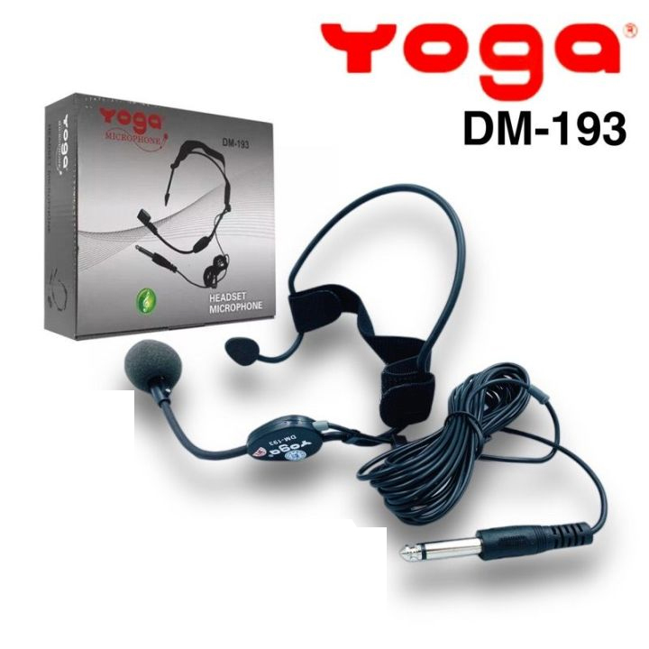 YOGA DM-193 Headset Mic Headgear Microphone 6.5mm pin options HEAD Microphone FOR Portable Speakers Laptop Computers stereo system music system 3d Gaming all in one option ideal for mehfil masjid azaan etc use ultra high quality