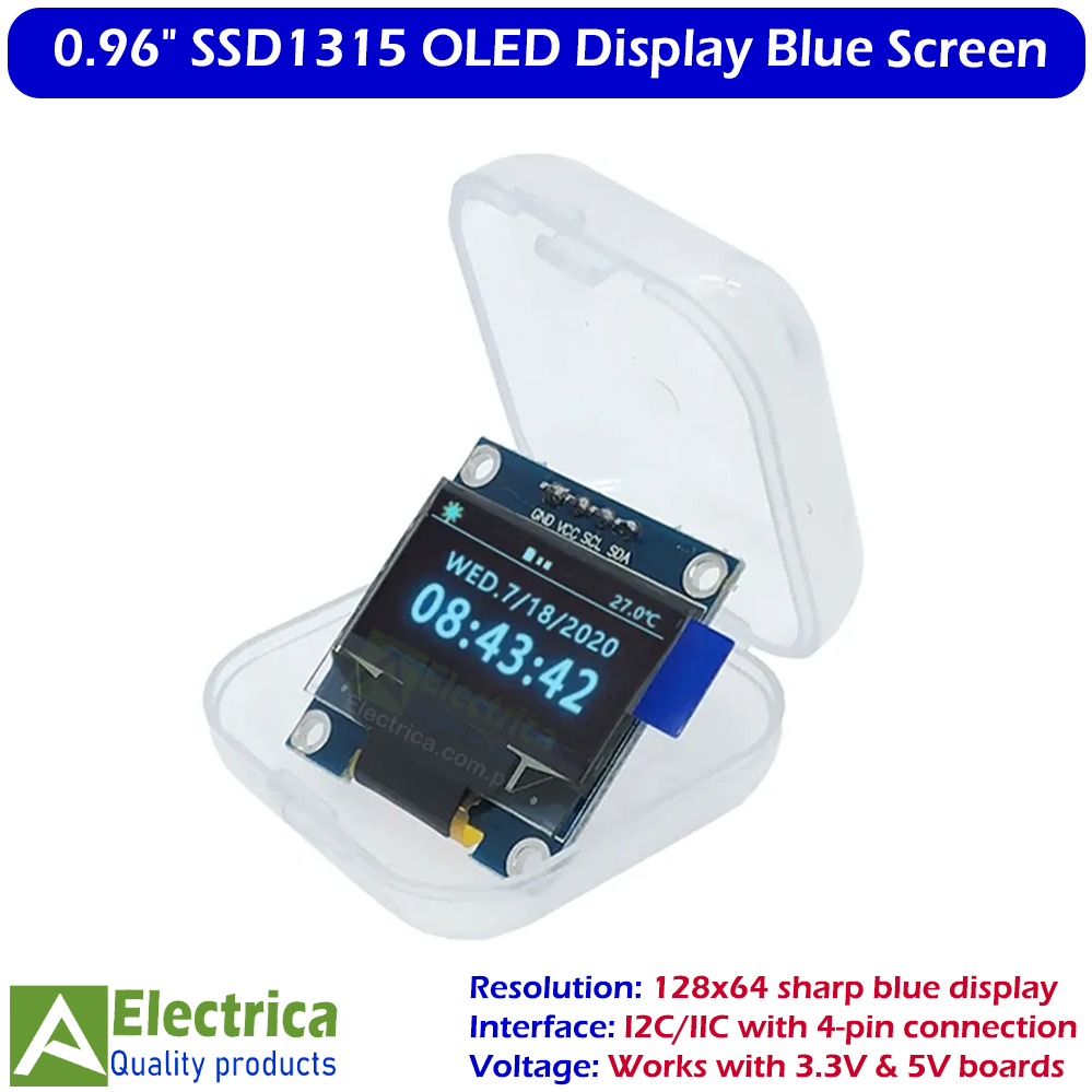1.3 Inch I2C/IIC OLED Display Module - 4Pin
