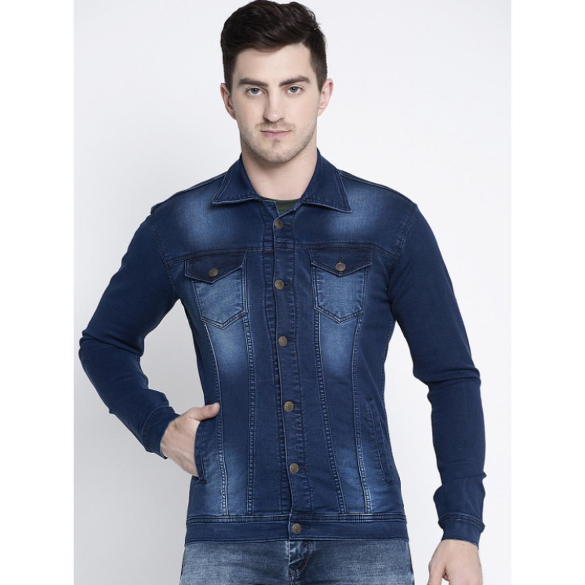 Mens Clothing Denim Jacket Stretchable