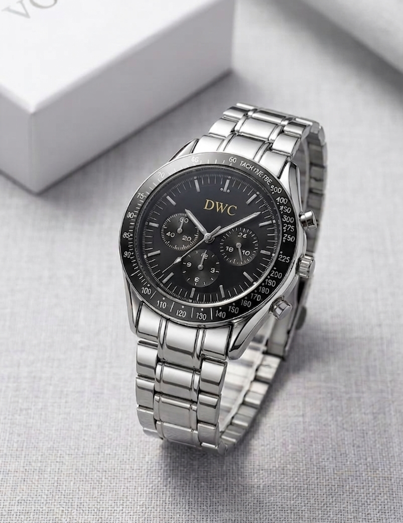 Premium Stainless Steel Watch with Striped Dial for Men Women| Latest Design Stainless Steel Chain Watch