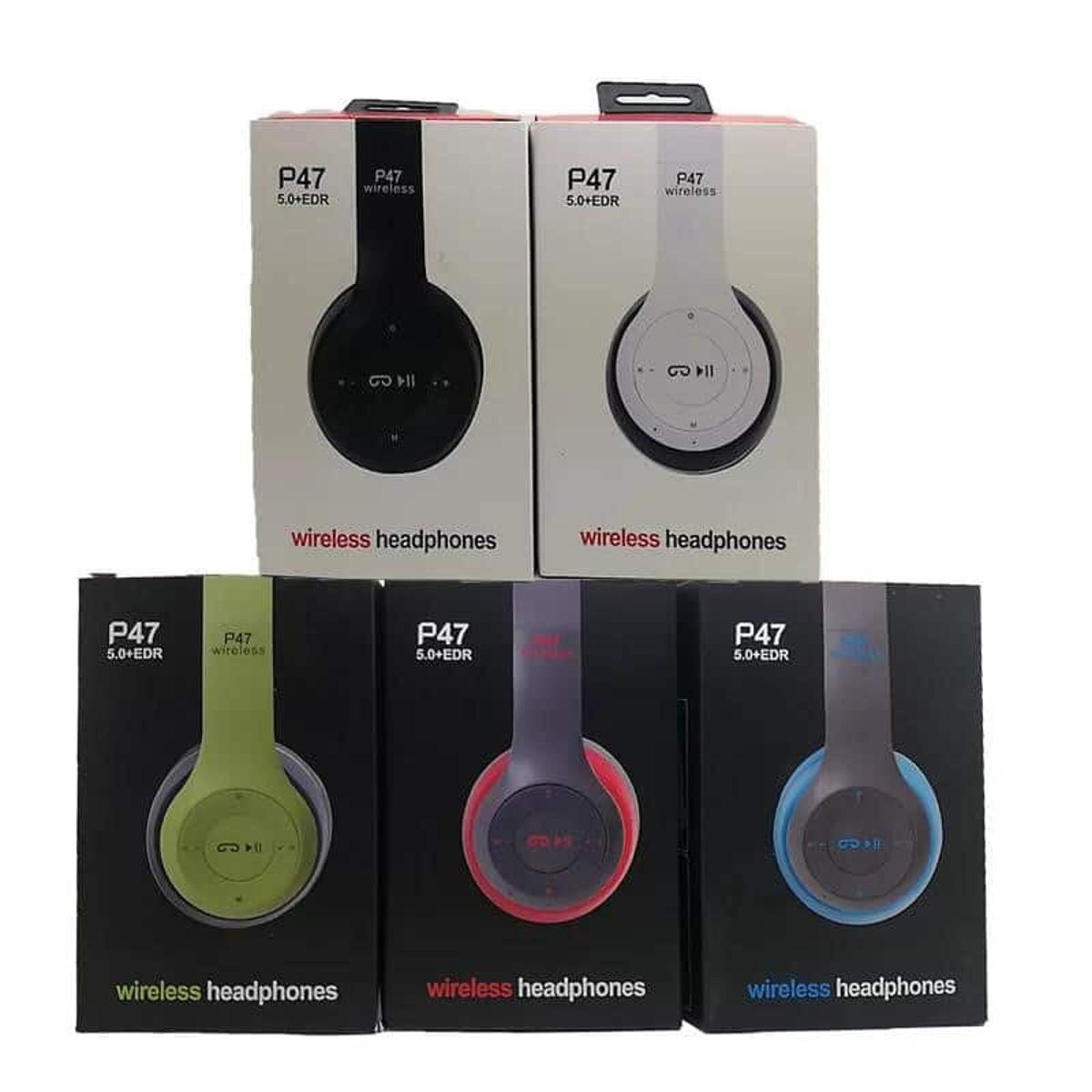 P47 Wireless Headphones Bluetooth Stereo Head phones Foldable Headset with Mic Wireless Built-in Mic compaible for all Android Devices and PC