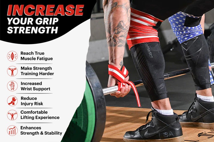 AAi Gym Wrist Strap Weightlifting Hand support | cotton Bar lifting strap24" Strong Cotton Weightlifting Wrist Straps To Support Grip and Lift Heavier - Ultimate Workout Deadlift Straps for weight lifting