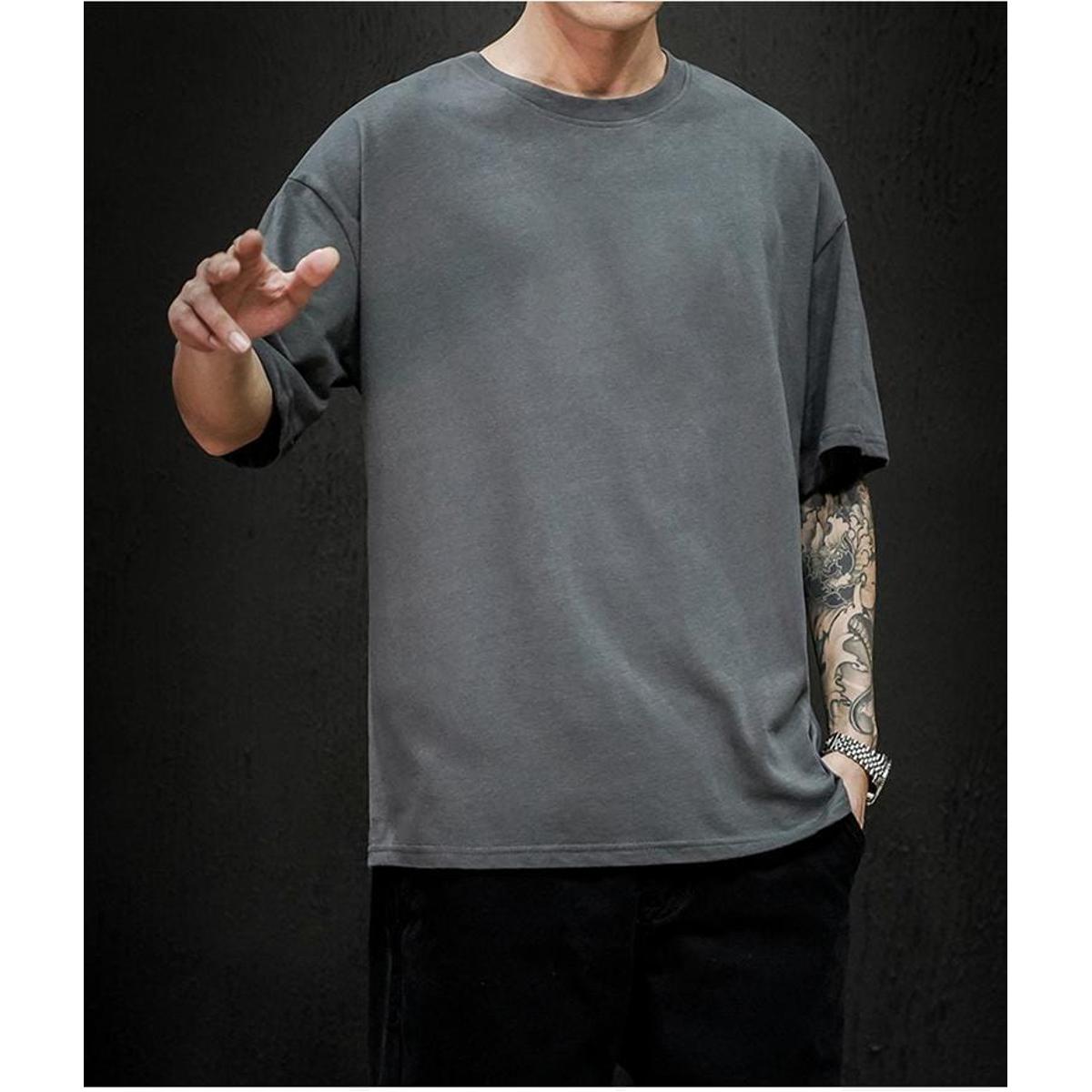 Oversized Mens And Women Tshirts Dropped Shoulder Short Sleeve Tops Summer New Korean Style Loose Fit T-shirt