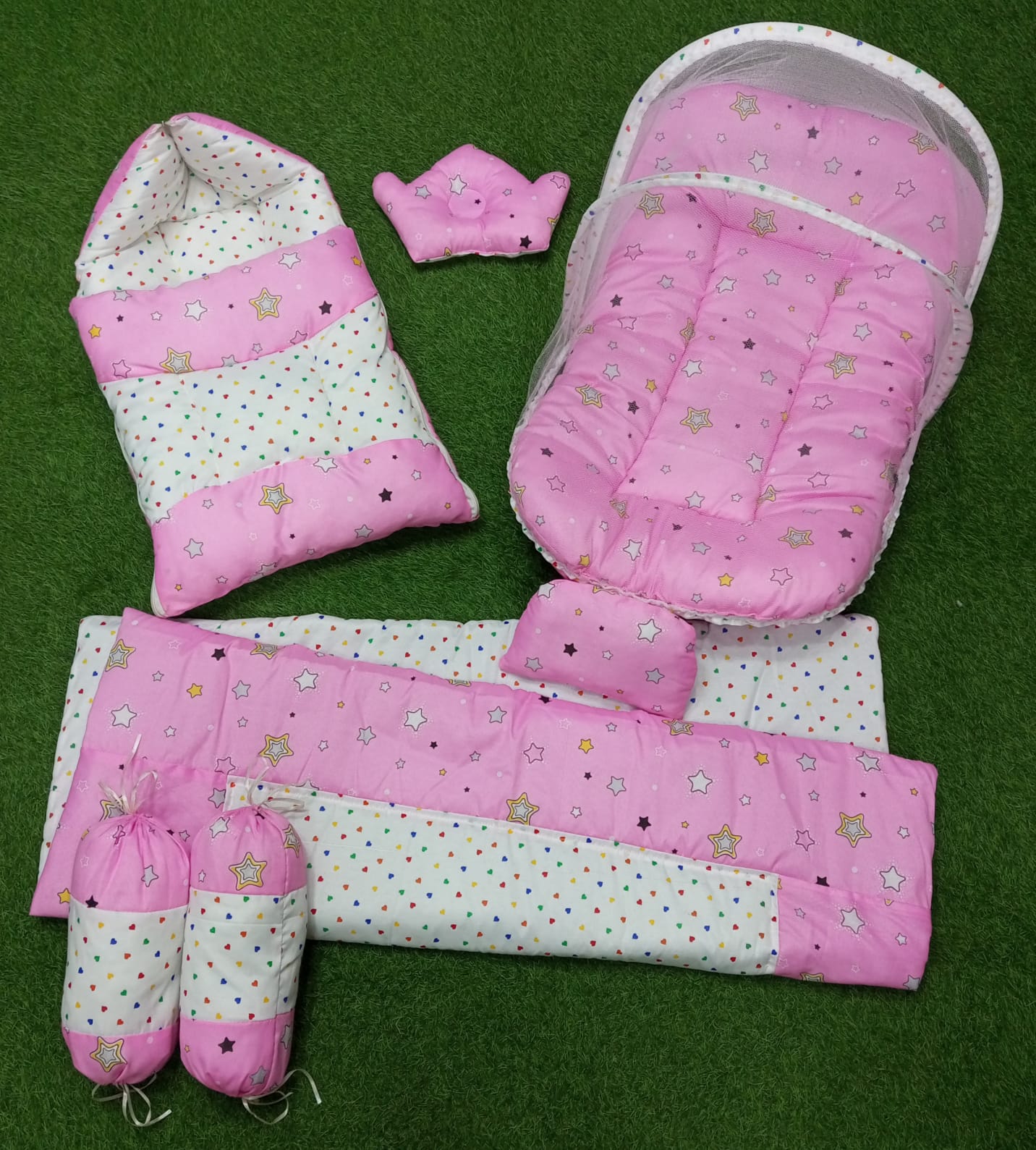 7Pcs Baby Bedding Set Super Soft High Quality Compete Newborn Bistar