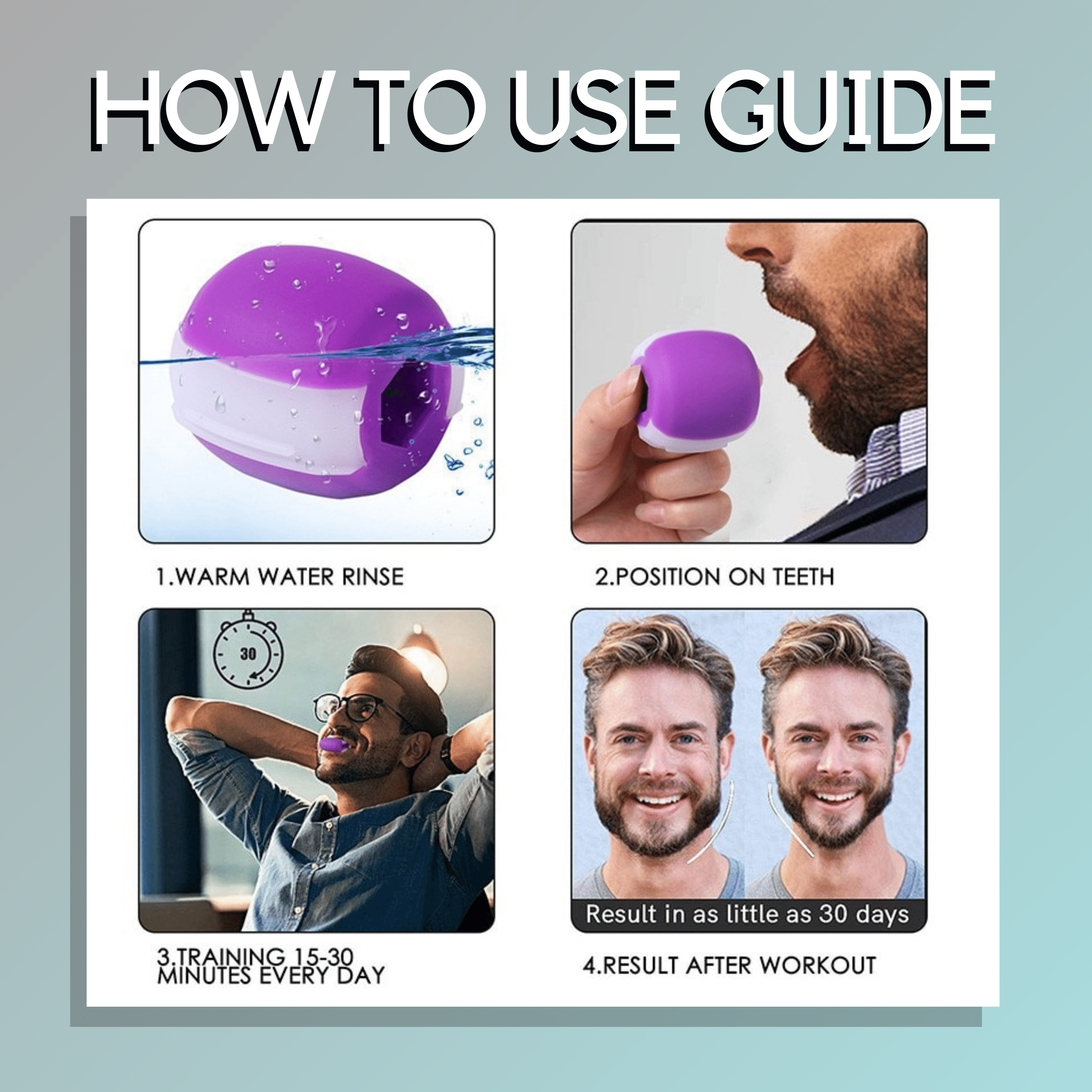 Jaw Exerciser Ball with Free Rope - Jawline Exerciser - Jawline Shaper 60 Lbs - Jaw line shaper for Face Beauty - Reduce Double Chin with jaw line rubber - Jawline chew For Men and Women